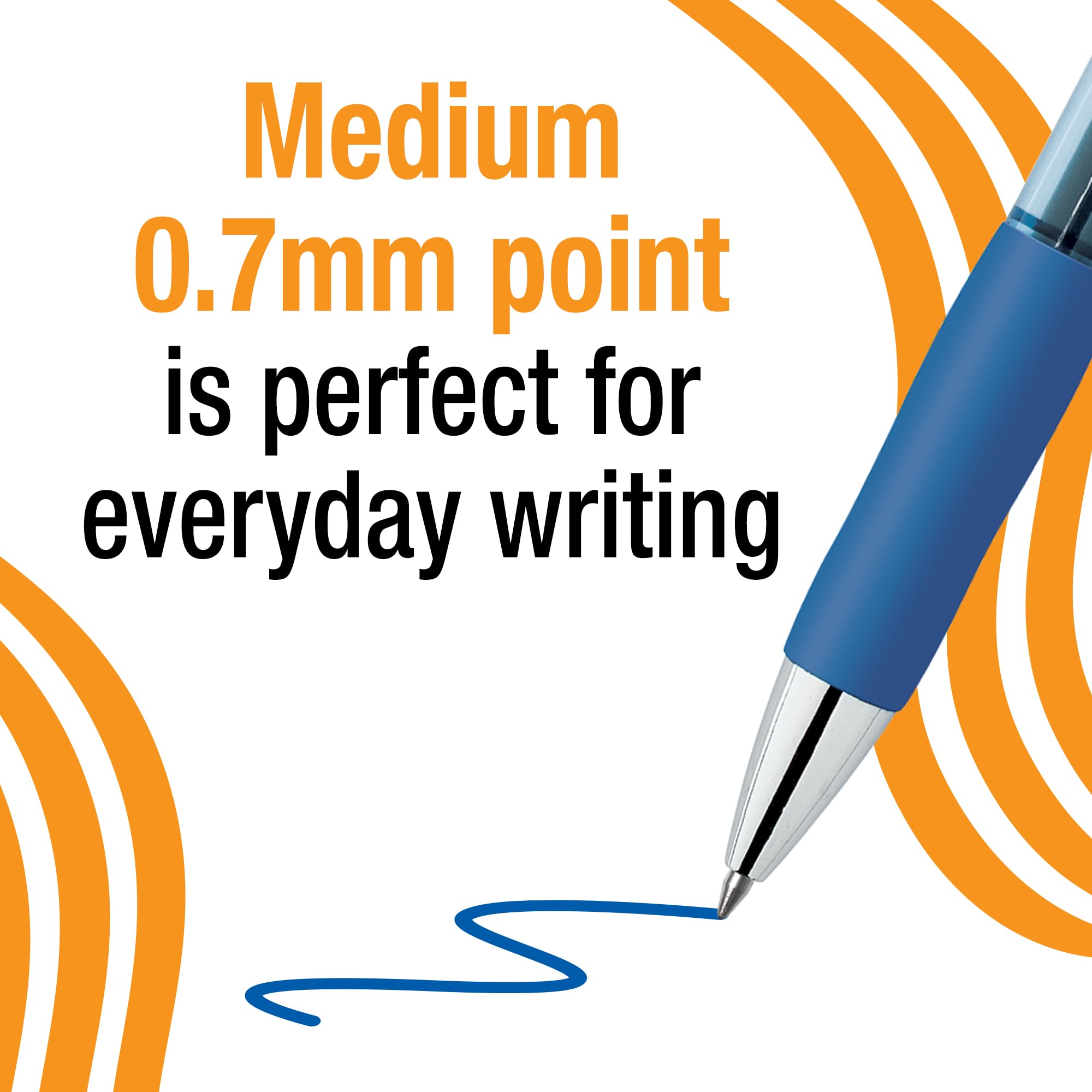 BIC Gelocity Quick Dry Gel Pens with Vivid colors and Smooth Writing, 0.7 mm Medium Point, 12-Count in Assorted Ink
