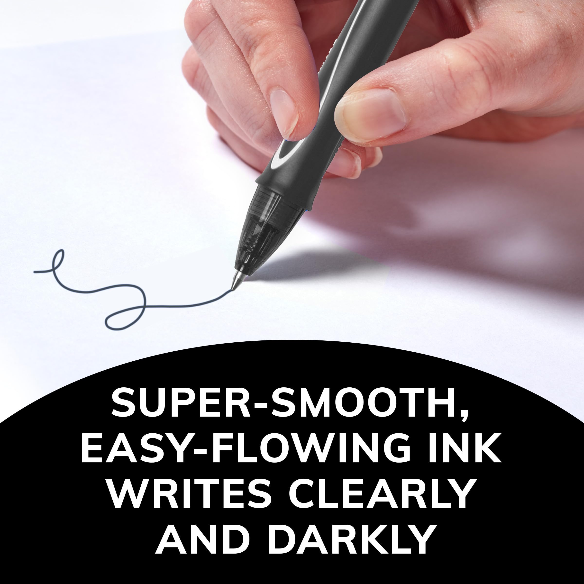 BIC Gelocity Quick Dry Gel Pens with Vivid colors and Smooth Writing, 0.7 mm Medium Point, 12-Count in Assorted Ink