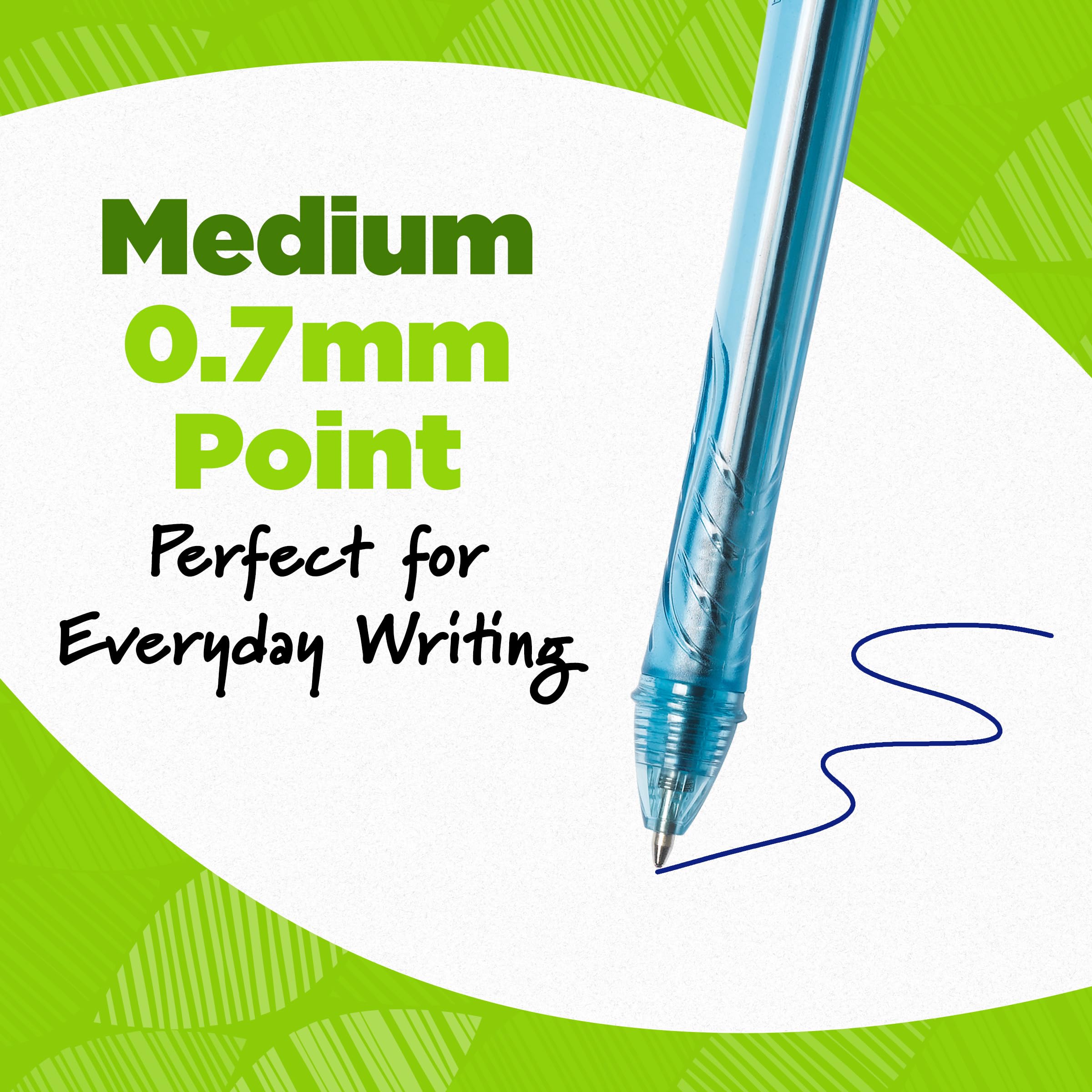 BIC Gelocity Quick Dry Gel Pens with Vivid colors and Smooth Writing, 0.7 mm Medium Point, 12-Count in Assorted Ink