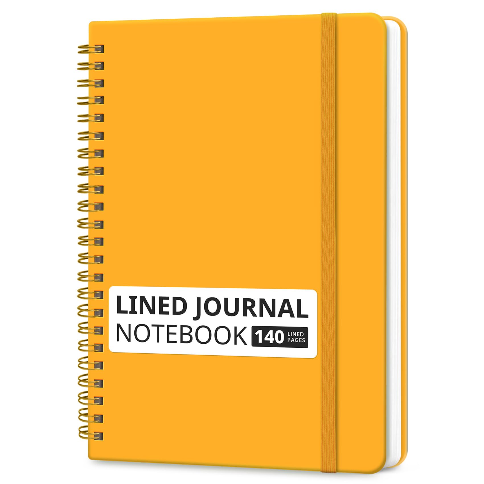 Lined Spiral Journal Notebook for Women & Men, 140 Pages, College Ruled Hardcover Notebook for Work & Note Taking, Journals for Writing, A5(6"x8") - Green