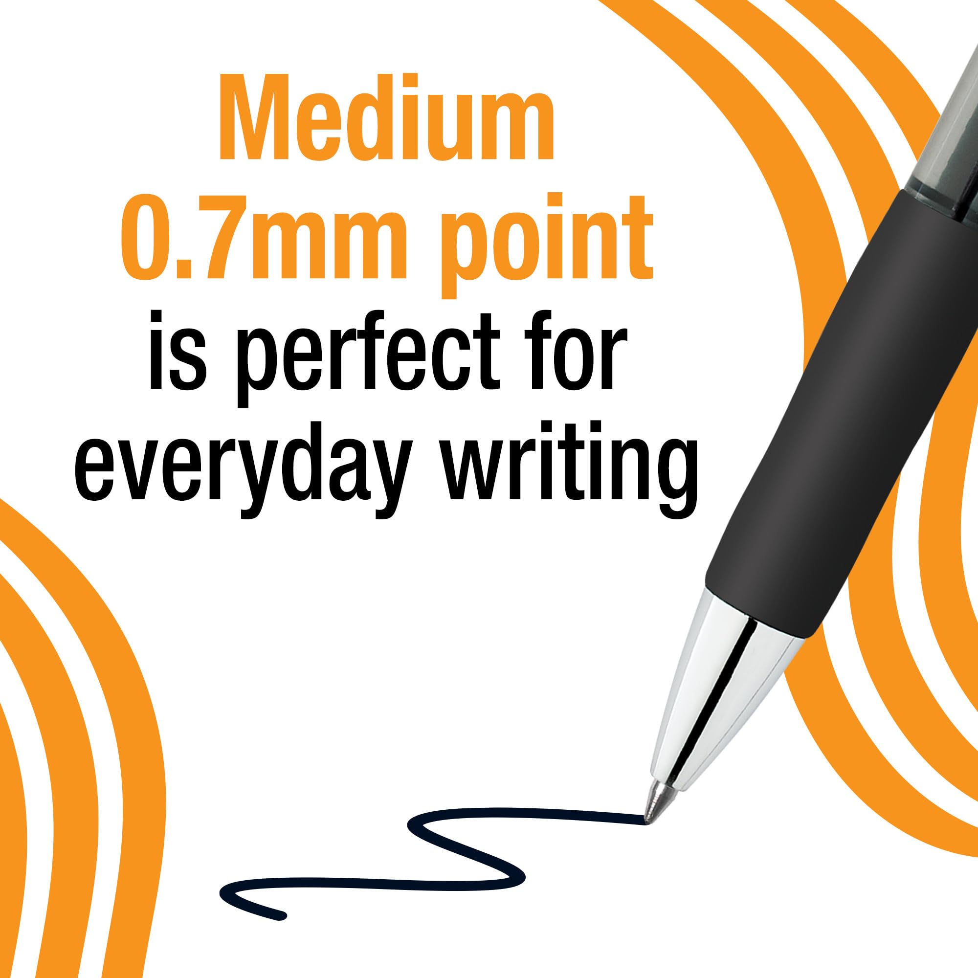 BIC Gelocity Quick Dry Gel Pens with Vivid colors and Smooth Writing, 0.7 mm Medium Point, 12-Count in Assorted Ink